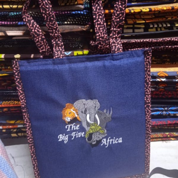 African Grace Portrait Tan Tote