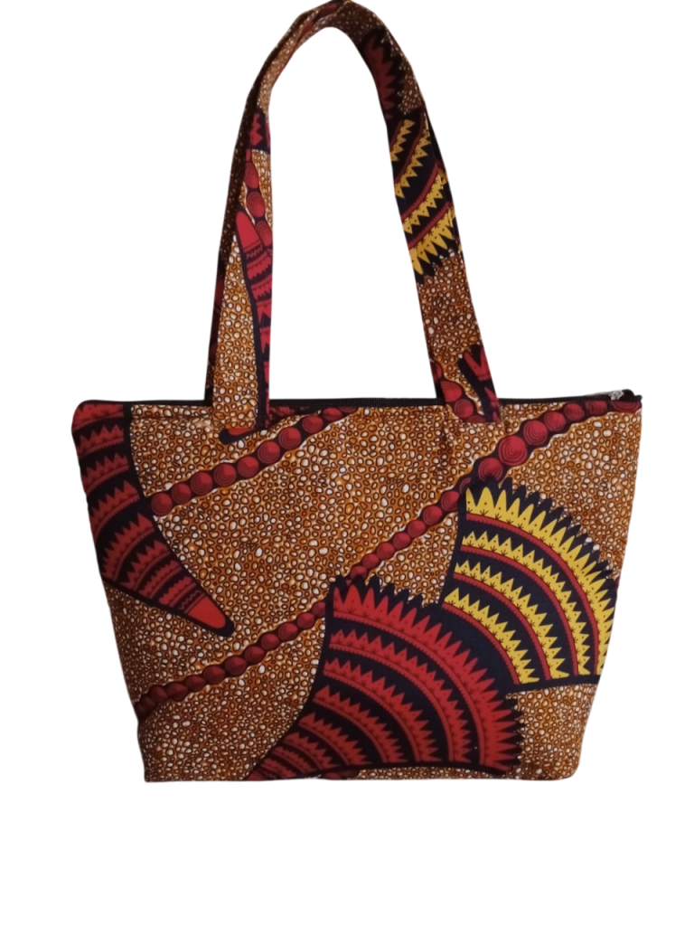 handcrafted African Print Tote Bag