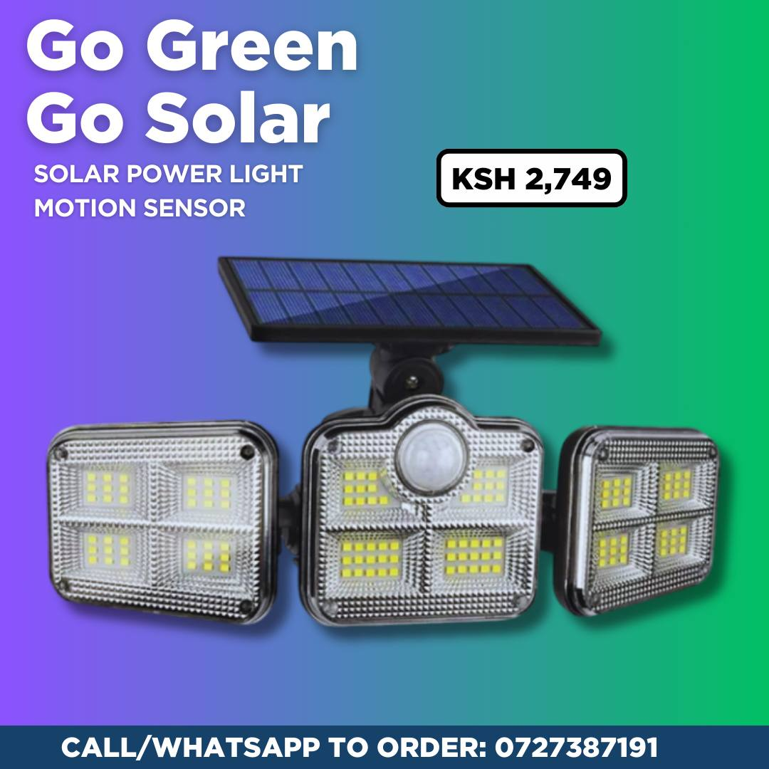 3 Head Solar Motion Sensor Security Light 3 Head Solar Motion Sensor Security Light